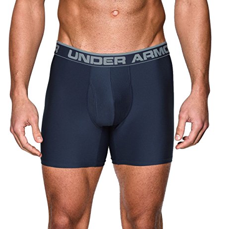 Under Armour Men's Original 6'' Boxerjock Boxer Briefs ,Midnight Navy , Large, 2-Pack