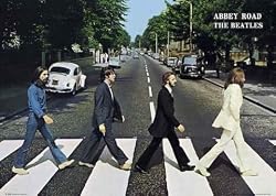 Beatles (Abbey Road) Framed Music Poster Print - 24" X 36"