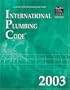 International Plumbing Code 2003