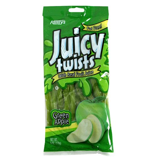 Kenny's Green Apple Juicy Twists, 6-Ounce Units (Pack of 12) by Kenny's