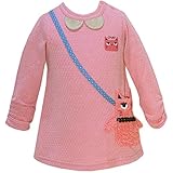 2016年 秋冬 UZUCHAT ウズチャット ポシェット アップリケ 長袖チュニックＴシャツ UZULAND ウズランド ピンク◇90cm