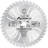 Freud TK303 Avanti 7-1/4-Inch 40 Tooth ATB Thin Kerf Finishing Saw Blade with 5/8-Inch and Diamond Knockout Arbor