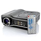 Multimedia LED Projector with Built-in DVD Player, USB port, TV and AV port DVD3880