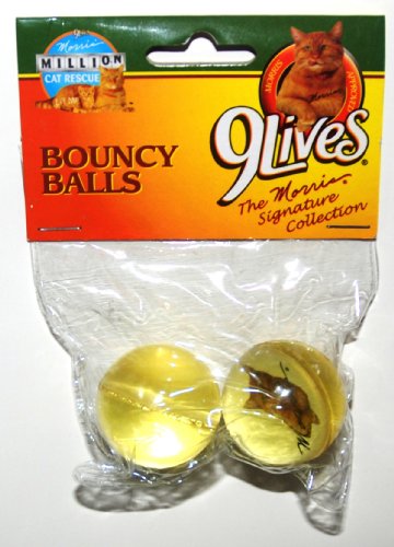 9 Lives Morris the Cat, Bouncy Balls, Set of 2 (1 Set)