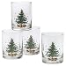 Nikko Ceramics Christmas Double Old Fashioned Glasses, Set of 4