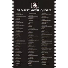 101 Greatest Movie Quotes (List) Art Poster Print - 24