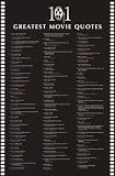 101 Greatest Movie Quotes (List) Art Poster Print - 24 X 36