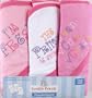 Luvable Friends 3-Pack Embroidered Sayings Hooded Towels - Pink