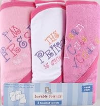 Luvable Friends 3-Pack Embroidered Sayings Hooded Towels - Pink
From Luvable Friends
