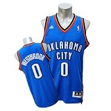 (アディダス)Adidas NBA サンダー #0 ラッセル・ウェストブルック Revolution Swingman ジャージ (ロード) - S