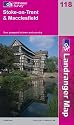 Stoke-on-Trent and Macclesfield (Landranger Maps) (OS Landranger Map)