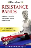 Thera-Band Latex Exercise Band Pack - Light - 1 Thin/1 Medium/1Heavy - 5.5" X 5 - Free Shipping
