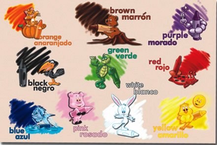 Childrens Toyshop  Toys : 24-piece Deluxe Bilingual Colors Cardboard Floor Puzzle