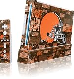 Skinit Cleveland Browns Wii Blast Skin Set (Skin for Console & 1 Controller)