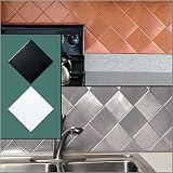 BRUSHED ALUMINUM WALL TILES SQUARE