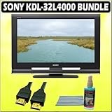 Sony Bravia L-Series KDL32L4000 32-inch 720P LCD HDTV and Accessory Outfit Outfit With Deluxe Plasma