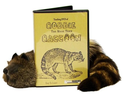 Robbie the Magic Trick Raccoon - Spring Animal - Includes Instructional DVD