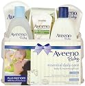 Aveeno Baby Gift Set, Daily Care Essentials Basket, Baby and Mommy gift set