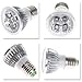 110V 4W E26/E27 LED Light Bulb - 3200K Warm White LED Spotlight - 50Watt Equivalent - 330 Lumen 45 Degree Beam Angle