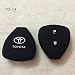 Pair of 2 (Two) Pieces Silicone key cover for Toyota Innova / Fortunner /Corolla with 2 button remote key RS.226.00