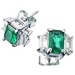 18K Gold Plated S.Silver Jlo CZ Earrings