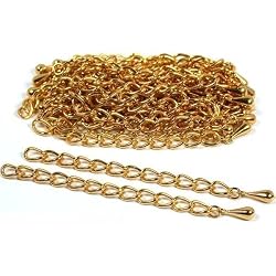 30 Teardrop Chain Extender Jewelry Necklace Gold Plated