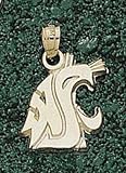 Anderson Jewelry Washington State Cougars Cougar Head 9/16 Gold Charm