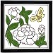 PEONY TILE, WALL PLAQUE, PEONY TRIVET by Besheer Art Tile, Bedford, New Hampshire, U.S.A.