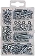 The Hillman Group 591518 Small Machine Screws with Nuts Assortment, 195-Pack