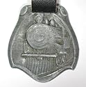 475 Vintage Railroad Steam Locomotive Watch Fob with Leather Strap