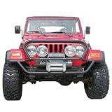 Olympic 4X4 172-12X All Terrain Slider Front Bumper With Hood Protection for Jeep Wrangler