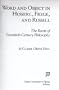 Word and Object in Husserl, Frege, and Russell: The Roots of Twentieth-Century Philosophy (Series in Continental Thought)