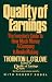 Books : Quality of Earnings