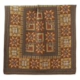 IMAGE OF Burlington Throw Rustic Country Patchwork Star Quilt