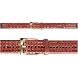 BRYANT BELT - Mens - Braided Vachetta Leather, Single Loop.