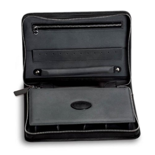 Zippered Leather Watch and Jewelry Case by Underwood