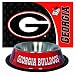 Georgia Bulldogs Pet Bowl and Mat Combo