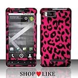 Rubberized Hot Pink Black Leopard Snap on Design Case Hard Case Skin Cover  ....