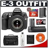 Olympus E-3 Digital SLR Camera with 12-60mm Zuiko Digital ED f/2.8-4.0 SWD Lens + HLD-4 Battery Grip + 8GB CF Memory Card + BLM-1 Battery + Case + Cameta Bonus Accessory Kit