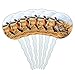 Graphics and More Pheasants on the Farm Cupcake Picks Toppers Decoration Set of 6