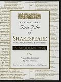 Applause First Folio of Shakespeare in Modern Type: Comedies, Histories and Tragedies (Applause First Folio Editions)