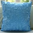 Mist - Decorative Pillow Covers - Silk Pillow Cover Embroidered with Satin Ribbons