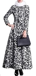 Floor Length Spring Leopard Print Maxi Dress 