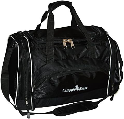 Campus Team 20" Sporty Gym Bag/Duffel Bag (Black)