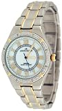 AK Anne Klein 2 Tone Diamond Bezel Bracelet Watch 108417MPTT
