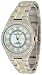 AK Anne Klein 2 Tone Diamond Bezel Bracelet Watch #10/8417MPTT