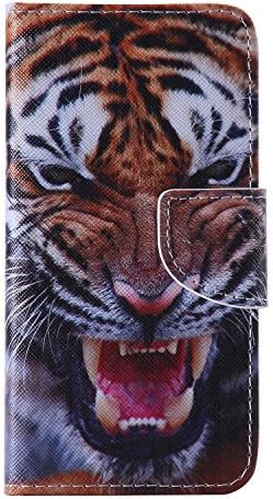 Iphone6 Case,Iphone6S Wallet Leather Case, "HTD CASE"[Magnetic] [Card Slots] Style PU Leather Case Wallet Flip Stand [Flap Closure] Case Cover for Apple iphone 6S / iphone 6 (Tiger)