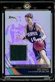 2004-05 Topps Pau Gasol Game Worn Jersey Memphis Grizzlies Basketball Card - Mint Condition - Shipped In Protective Display Case!