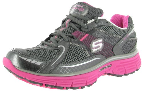 SKECHERS Tone Ups Excite Toning Athletic Womens Shoes Gray Size 7.5