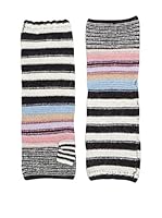 Alice Hannah Guantes de Lana Fine Stripe Purl Stitch (Multicolor)